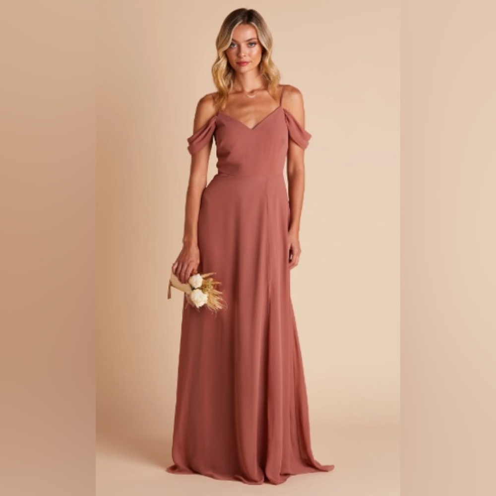 Bird Grey Devin Convertible Dress - Chiffon Desert Rose